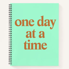 Ein Tag in einer Zeit SpiralNotebook Notizbuch