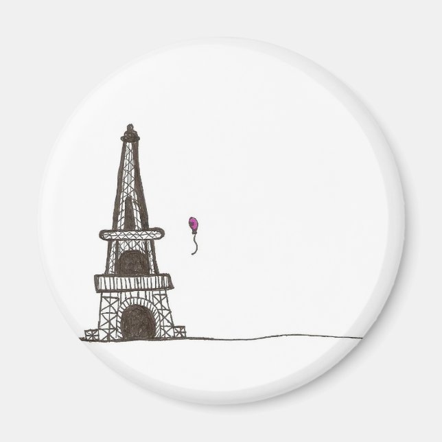 Ein Tag in Paris Magnet (Vorne)