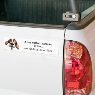 Ein Tag ohne Sarcasm... Ich habe kein Angebot für  Autoaufkleber