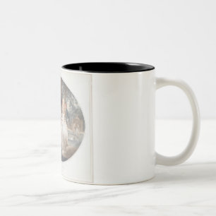 Ein Tee-Garten, Farbpunktierungsstich nach Morla Zweifarbige Tasse