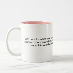 Ein Teelöffel Weine Zweifarbige Tasse