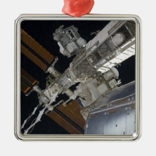 Ein Teil der internationalen Weltraumstation 3 Silbernes Ornament