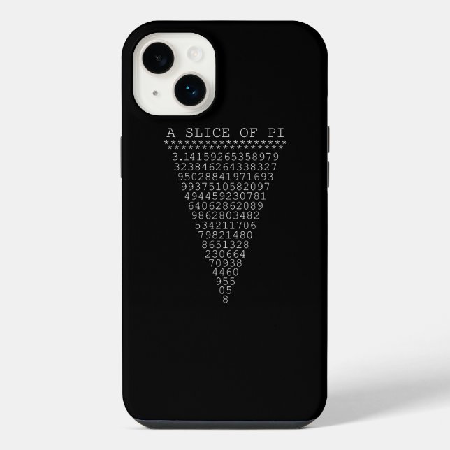 Ein Teil der Pi-Ziffern iPhone 14 Plus Hülle (Rückseite)