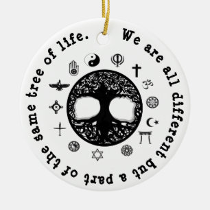 Ein Teil desselben Lebensbaums Keramik Ornament