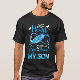Ein Teil meines Herzens ist mit meinem Sohn mein E T-Shirt
