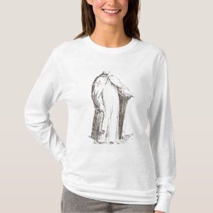 Ein Templar in seiner Gewohnheit: Weiß mit einem T-Shirt