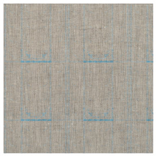 Ein Teppich mit blauen und weißen kreativen Künste Stoff