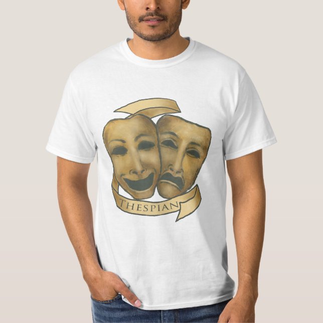 Ein Thespian-Masken-T - Shirt (Vorderseite)