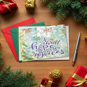 Ein Thrill der Hoffnung Hübsche Inspirivity Christ Karte