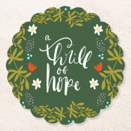 Ein Thrill oh Hope Weihnachts-Untersetzer Untersetzer