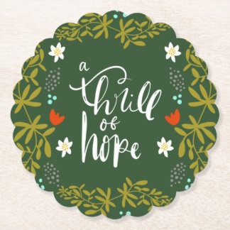 Ein Thrill oh Hope Weihnachts-Untersetzer Untersetzer