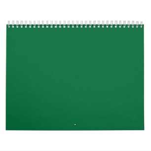 Ein tiefgrüner Hintergrund im Kontrast zu einem kn Kalender