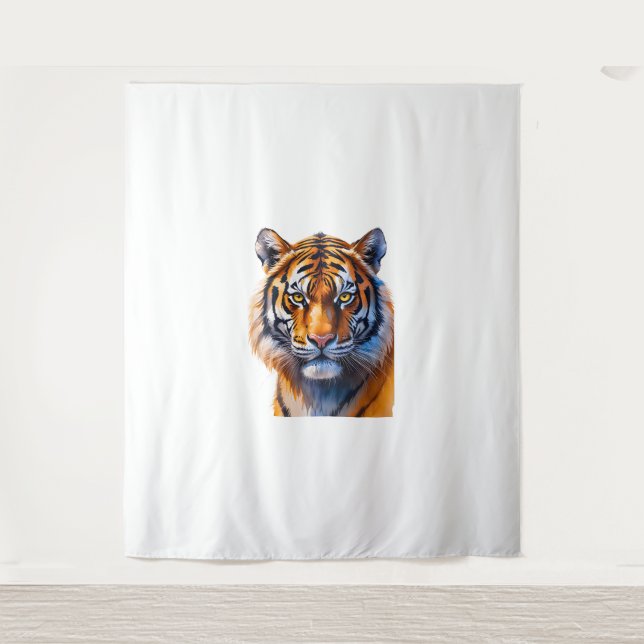 Ein Tigergesicht Wandteppich (Vorderseite)