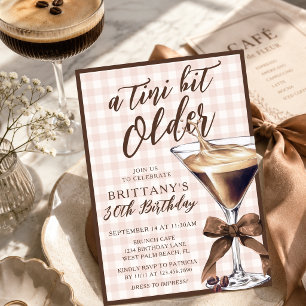Ein Tini-Bisschen Älter Espresso Martini Jeder Geb Einladung