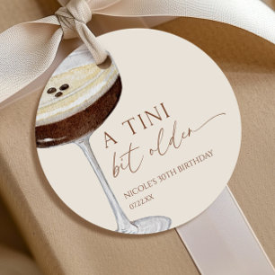 Ein Tini-Bisschen-Älter-Expresso-Martini-Junggesel Geschenkanhänger
