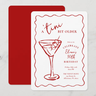 Ein Tini-Bit älter 30. Geburtstagsfeier Einladung