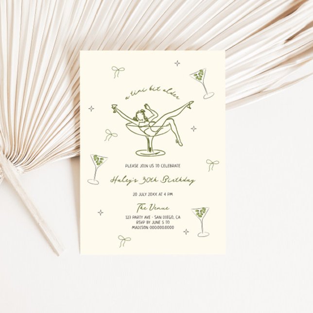 Ein Tini Bit Ältere Quirky Hand gezeichnet Geburts Einladung (Von Creator hochgeladen)