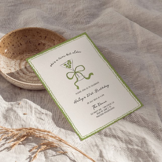 Ein Tini-Bit ältere, sonderbare grüne Hand gezeich Einladung (Von Creator hochgeladen)