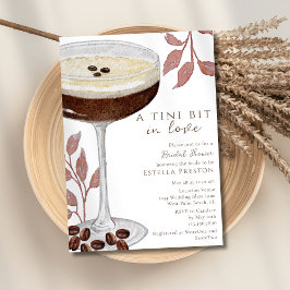 Ein Tini-Bit in Liebe Espresso Martini Brautparty Einladung