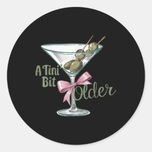 Ein Tini-Bit Vintager Retro-Stil Runder Aufkleber