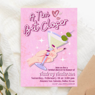 Ein Tini etwas Naher Martini-Brautparty Einladung