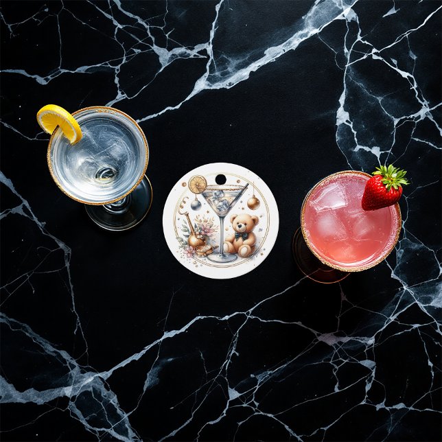 Ein Tini ist unterwegs! Babyparty Geschenkanhänger (A Tini One Is On The Way! Baby Shower Favor Tags)