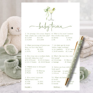Ein Tini One Coquette Grüner Schleifen Baby-Quiz-S