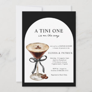 Ein Tini One ist auf dem Weg Foto Paare Shower Einladung