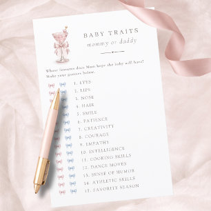 Ein Tini One Rosa Mädchen Baby Shower Spiel Baby E