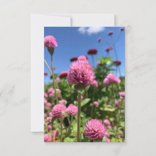 Ein Tipp von Z "Floral Pink"-Karte Dankeskarte (Vorderseite)