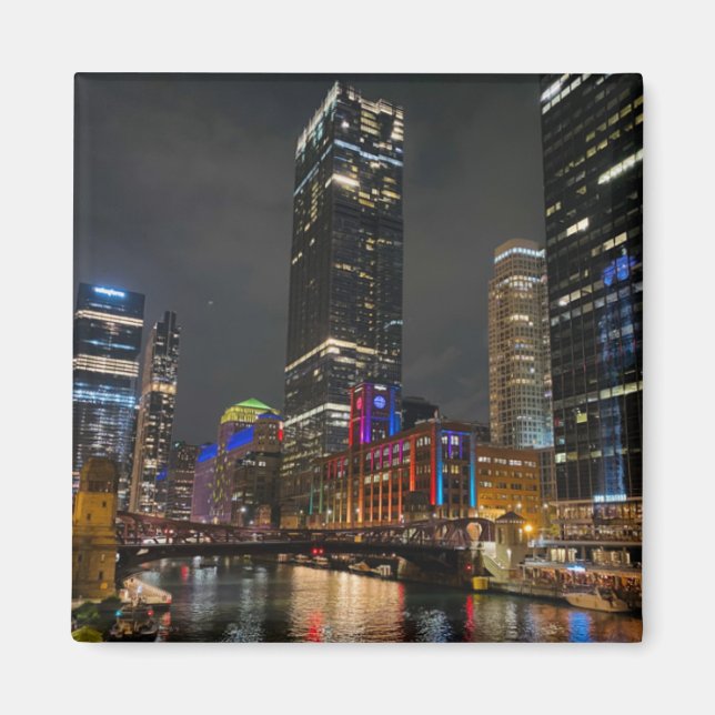 Ein Tipp von Z "Nacht in der Stadt"-Magnet Magnet (Vorne)