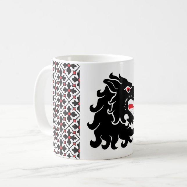 Ein Tir Populace Abzeichen Kaffee Tasse (Vorderseite Links)