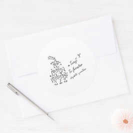 Ein Toast auf die ewige Hochzeit Runder Aufkleber