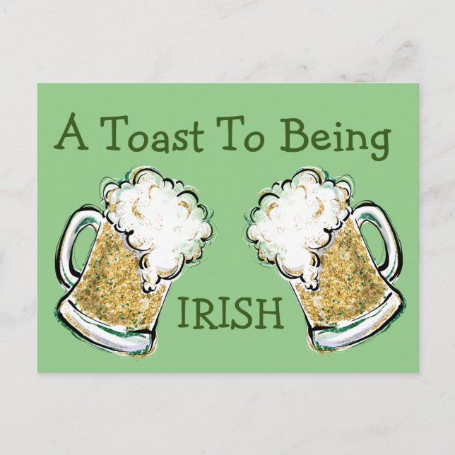 Ein Toast für die Iren Postkarte (Vorderseite)