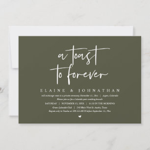Ein Toast für immer, ein Brunch-Party für Hochzeit Einladung