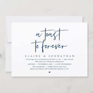 Ein Toast für immer, ein Brunch-Party für Hochzeit Einladung