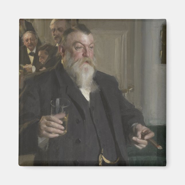 Ein Toast in der Idun-Gesellschaft von Anders Zorn Magnet (Vorne)