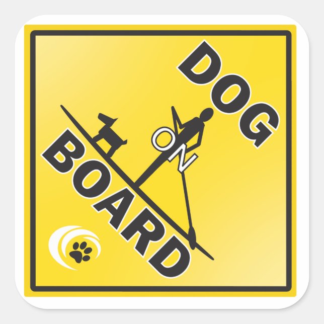 Ein toller Aufkleber für einen Hundepaddelführer (Vorderseite)