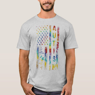 Ein tolles Autismus-Bewusstsein-Monatsdesign mit A T-Shirt