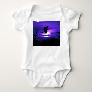 Ein tolles Halloween-Hintergrunddesign. Baby Strampler
