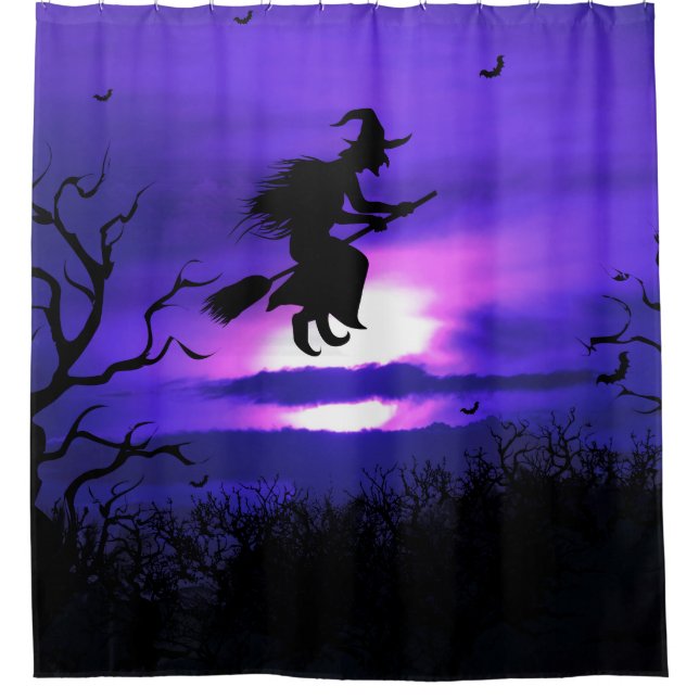 Ein tolles Halloween-Hintergrunddesign. Duschvorhang (Vorderseite)