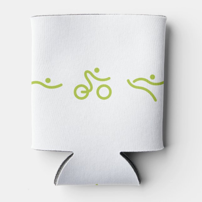 Ein tolles Triathlon Geschenk für Ihren Freund ode Dosenkühler (Vorderseite)