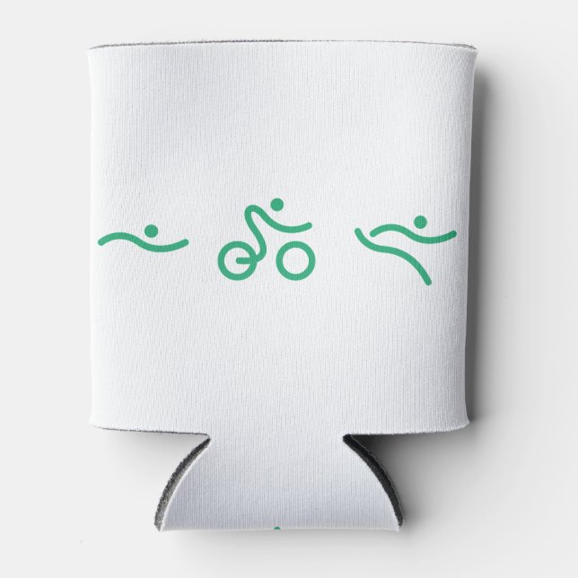 Ein tolles Triathlon-Geschenk für Ihren Freund ode Dosenkühler (Vorderseite)