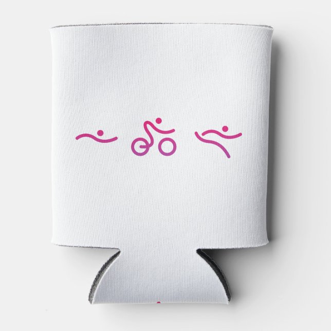 Ein tolles Triathlon-Geschenk für Ihren Freund ode Dosenkühler (Vorderseite)