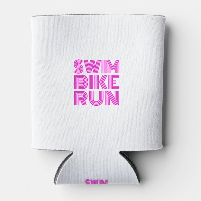 Ein tolles Triathlon-Geschenk für Ihren Freund ode Dosenkühler (Vorderseite)