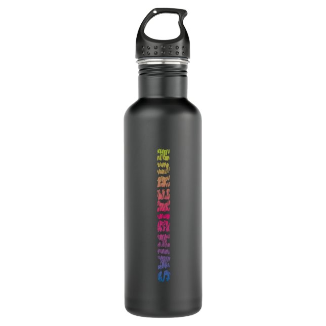 Ein tolles Triathlon-Geschenk für Ihren Freund ode Edelstahlflasche (Vorderseite)