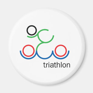 Ein tolles Triathlon-Geschenk für Ihren Freund ode Magnet