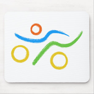 Ein tolles Triathlon-Geschenk für Ihren Freund ode Mousepad