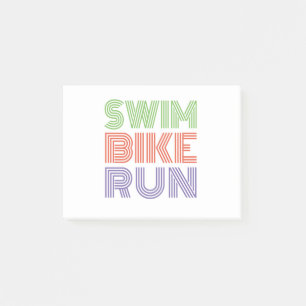 Ein tolles Triathlon-Geschenk für Ihren Freund ode Post-it Klebezettel