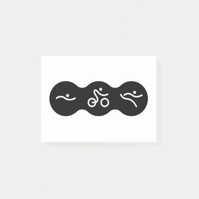 Ein tolles Triathlon-Geschenk für Ihren Freund ode Post-it Klebezettel (Vorderseite)